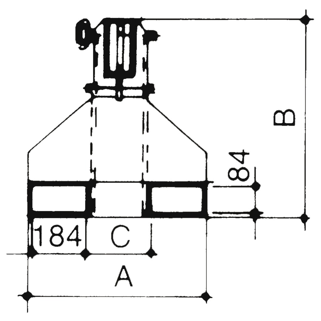 Bauer® Kranarm Modell 2, Reichweite bis 3.655 mm, TK bis 2.500 kg, gelborange Produktabbildung Nr. 2: Bauer® Kranarm Modell 2, Reichweite bis 3.655 mm, TK bis 2.500 kg, gelborange