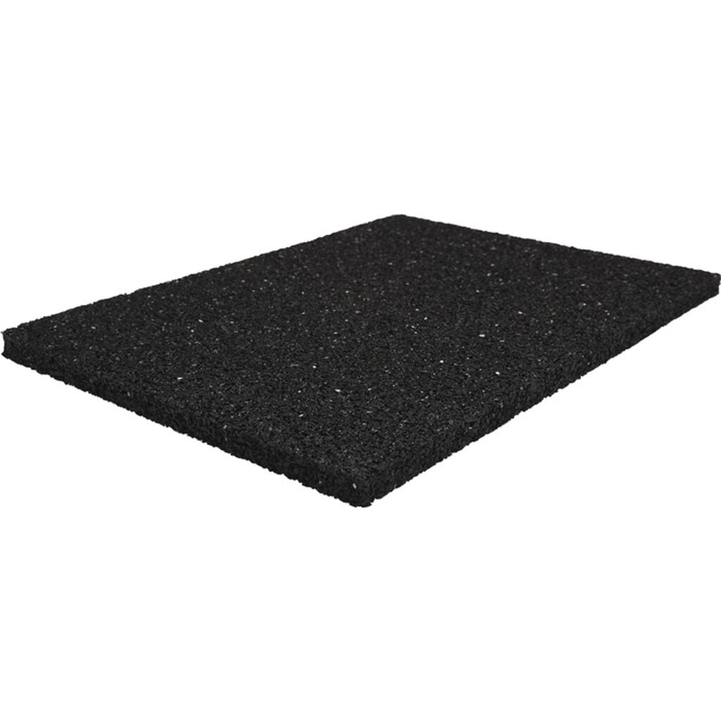 Produktabbildung: Bautenschutzmatte, schwarz Granulatgummi, Breite 1,25 m Länge 10 m Dicke 6 mm, ohne Gewebeeinlage