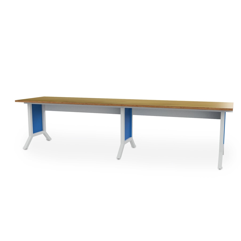 Bedrunka+Hirth Arbeitsplatzsystem-Set, 2-teilig, Höhenverstellung per Kurbel, lichtblau Produktabbildung Nr. 1: Bedrunka+Hirth Arbeitsplatzsystem-Set, 2-teilig, Höhenverstellung per Kurbel, lichtblau