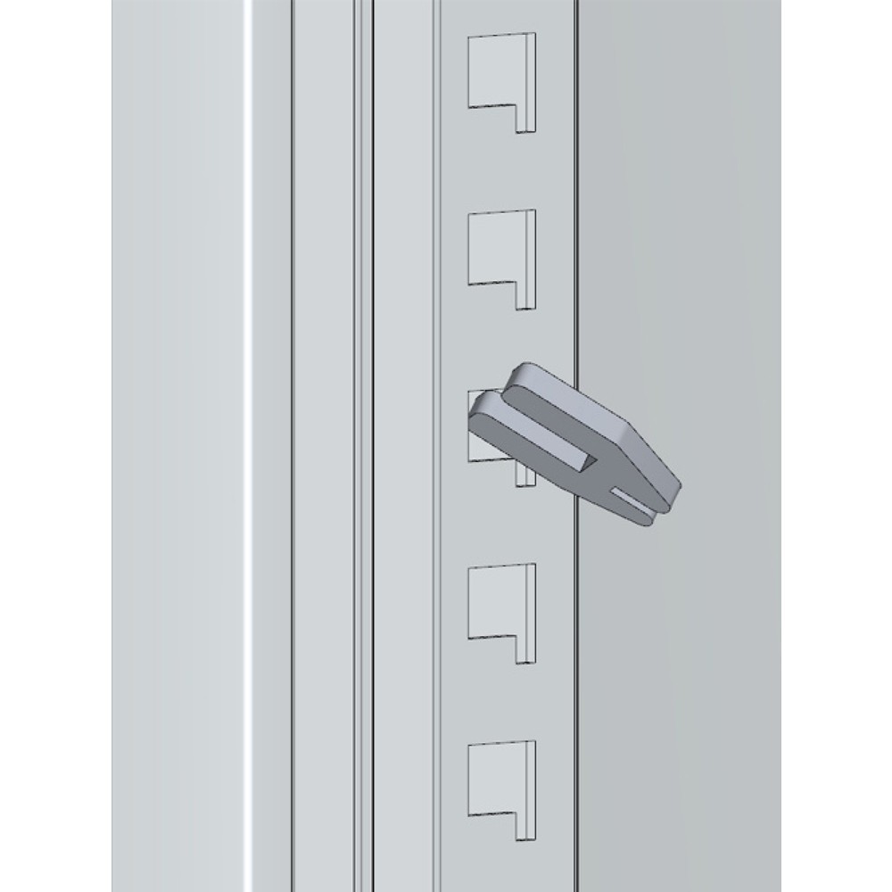 Produktabbildung Nr. 3: Bedrunka+Hirth CNC-Flügeltürenschrank, HxBxT 1.838 x 980 x 500 mm, lichtgrau, lichtblau, mit 3 CNC-Werkzeugaufnahmerahmen