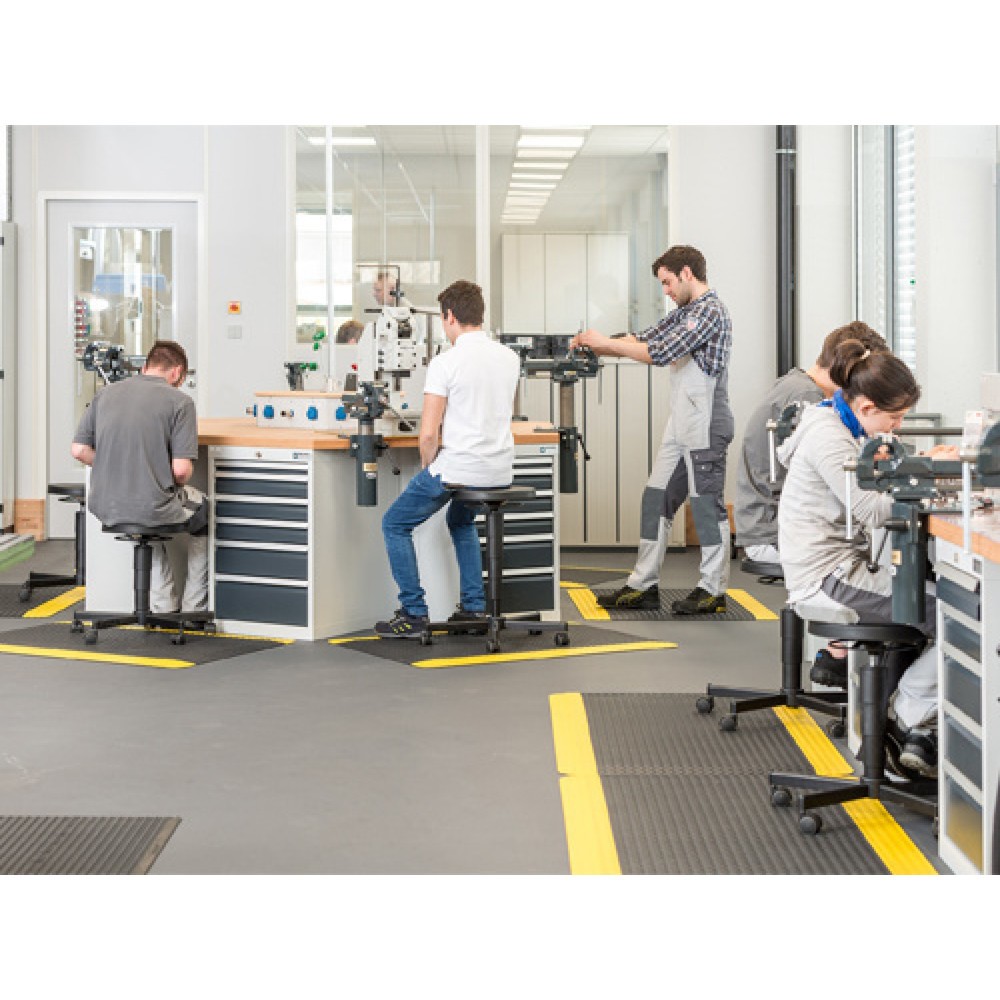 Produktabbildung Nr. 5: Bedrunka+Hirth Gruppenwerkbank R 18-24, mit 36 Schubladen, HxBxT 859 x 2.500 x 2.165 mm, lichtgrau, anthrazitgrau
