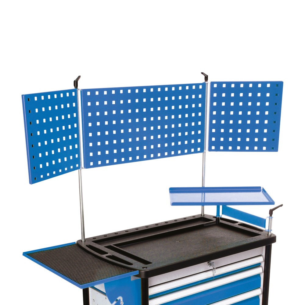 Produktabbildung: Bedrunka+Hirth Lochplatte mit 2 klappbaren Flügeln, HxB 300 x 1.200 mm