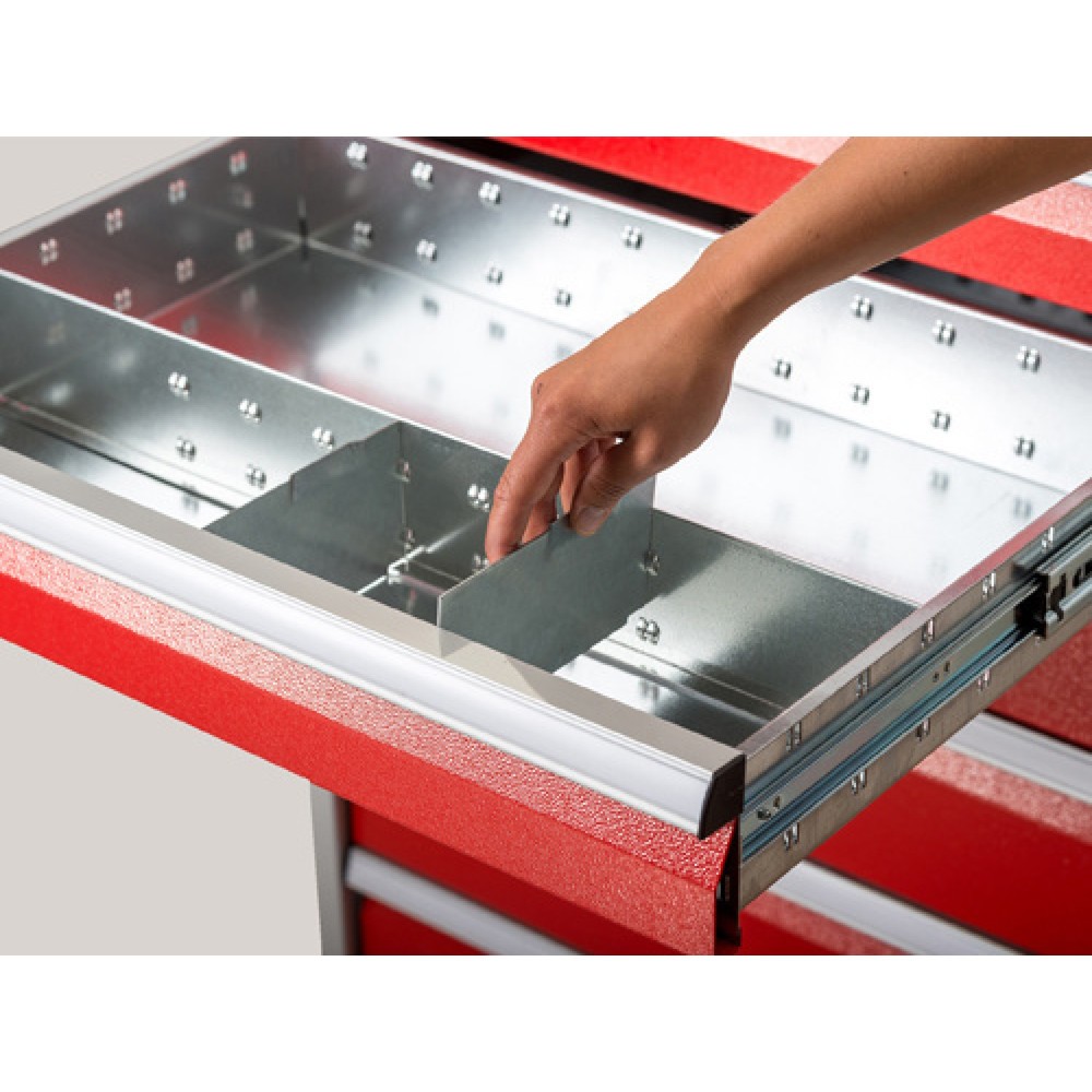 Produktabbildung Nr. 2: Trennwand-Einsatz für Bedrunka+Hirth Werkstattwagen, für Frontenhöhe 200 mm
