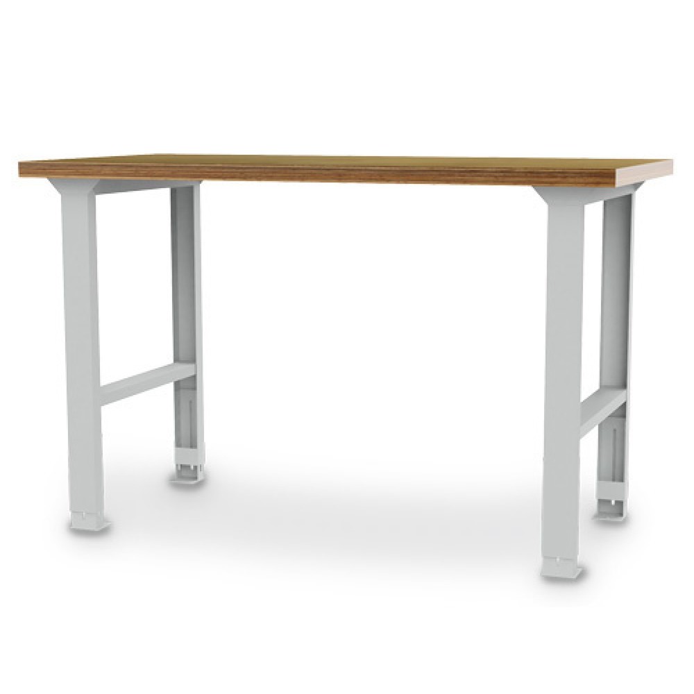 Produktabbildung: Bedrunka+Hirth Reihenwerkbank, HxBxT 859-1.059 x 1.500 x 750 mm, lichtgrau, höhenverstellbar