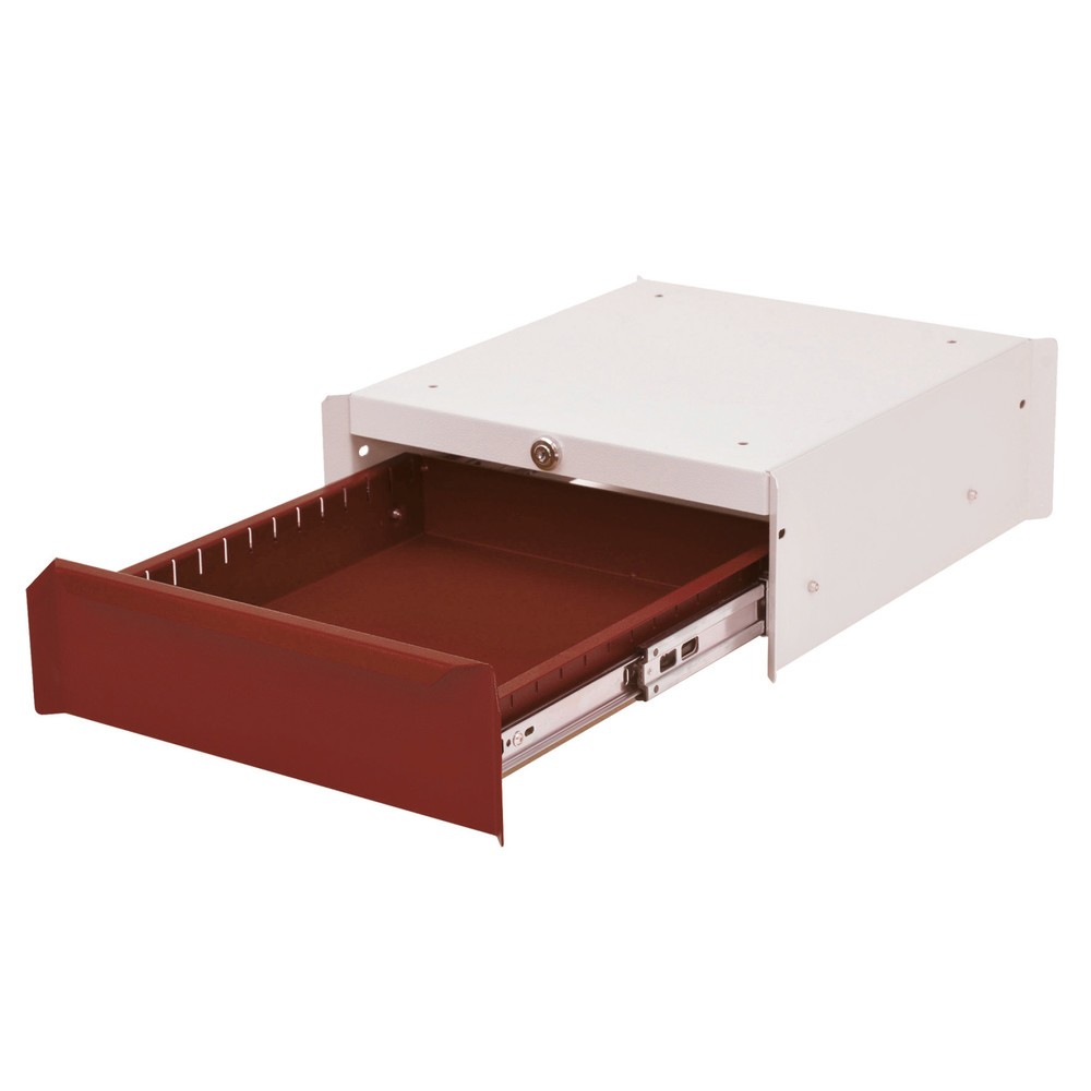Produktabbildung Nr. 1: Bedrunka+Hirth Unterbauschrank mit 1 Schublade für Arbeitsplatzsystem Tisch, HxBxT 140 x 370 x 400 mm, rubinrot