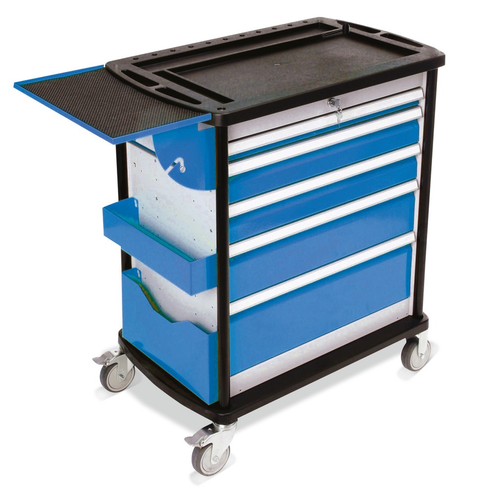 Produktabbildung: Bedrunka+Hirth Werkstattwagen Maxmobile mit 5 Schubladen à 600 x 300 mm