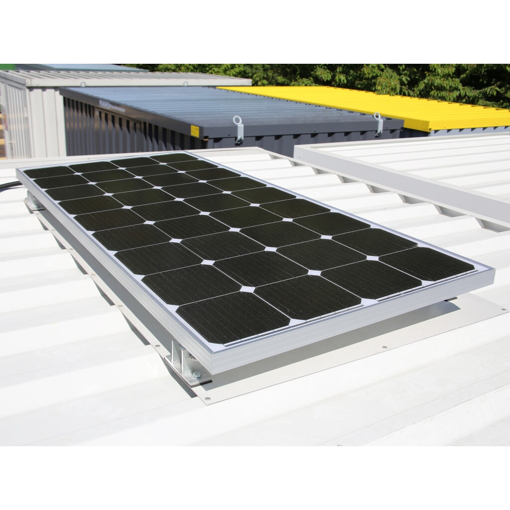 Beleuchtungspaket mit Solarstrom für SAFE Tank Gefahrstoffcontainer/FLADAFI® Materialcontainer Produktabbildung: Beleuchtungspaket mit Solarstrom für SAFE Tank Gefahrstoffcontainer/FLADAFI® Materialcontainer