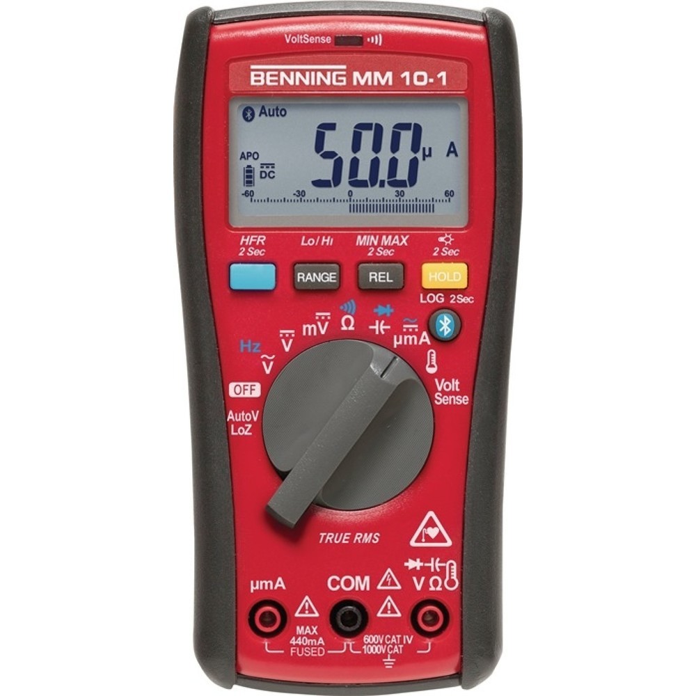 Produktabbildung: BENNING Digital-Multimeter MM 10-1, 0,1 mV - 1000 V, True RMS