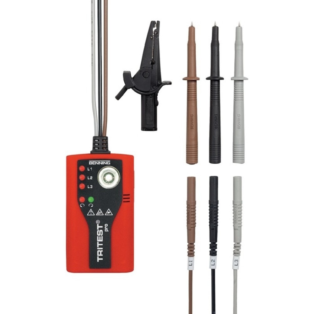 Produktabbildung: BENNING Drehfeldrichtungsanzeiger TRITEST® pro, 400 - 500 V AC