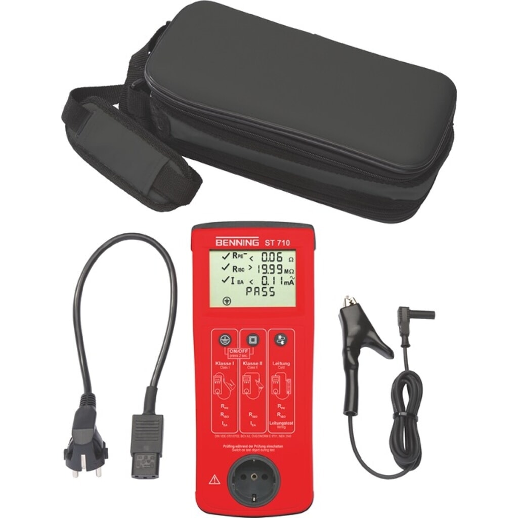 Gertetester ST 710 2500 Prflingemit PrfgertPrfleitung L270xB115xH55mm Produktabbildung: Gertetester ST 710 2500 Prflingemit PrfgertPrfleitung L270xB115xH55mm