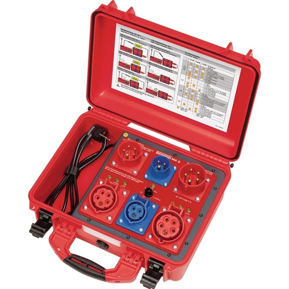 Produktabbildung: BENNING Messadapter MA3, passive Prüfung