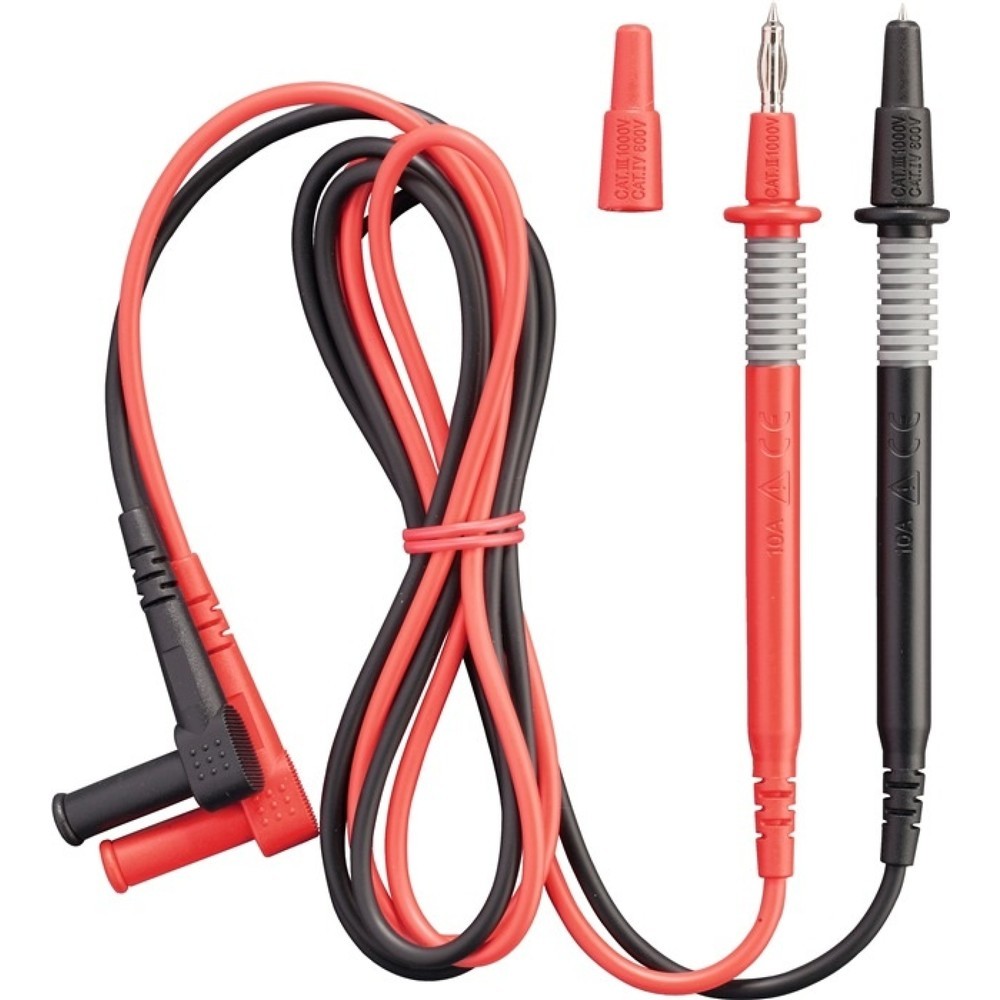 Produktabbildung: BENNING Messleitungssatz 044145 2-tlg.Messspitzen-Ø 4mm L.1400mm