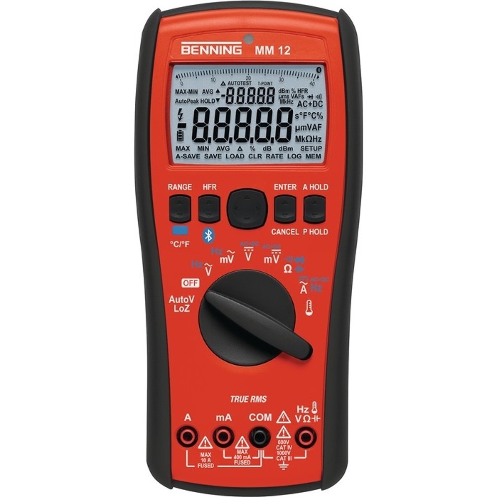Produktabbildung: BENNING Multimeter MM 12 0,0001-1000 V AC/DC TRUE RMS