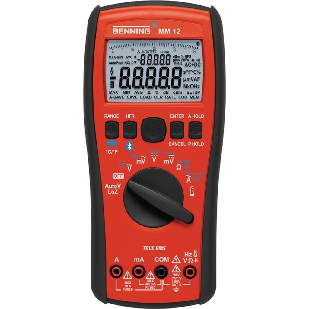BENNING Multimeter MM 12 0,0001-1000 V AC/DC TRUE RMS Produktabbildung: BENNING Multimeter MM 12 0,0001-1000 V AC/DC TRUE RMS