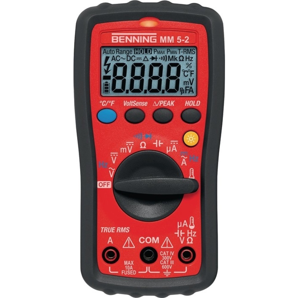 Produktabbildung: BENNING Multimeter MM 5-2 0,1 mV-600 V AC/DC TRUE RMS