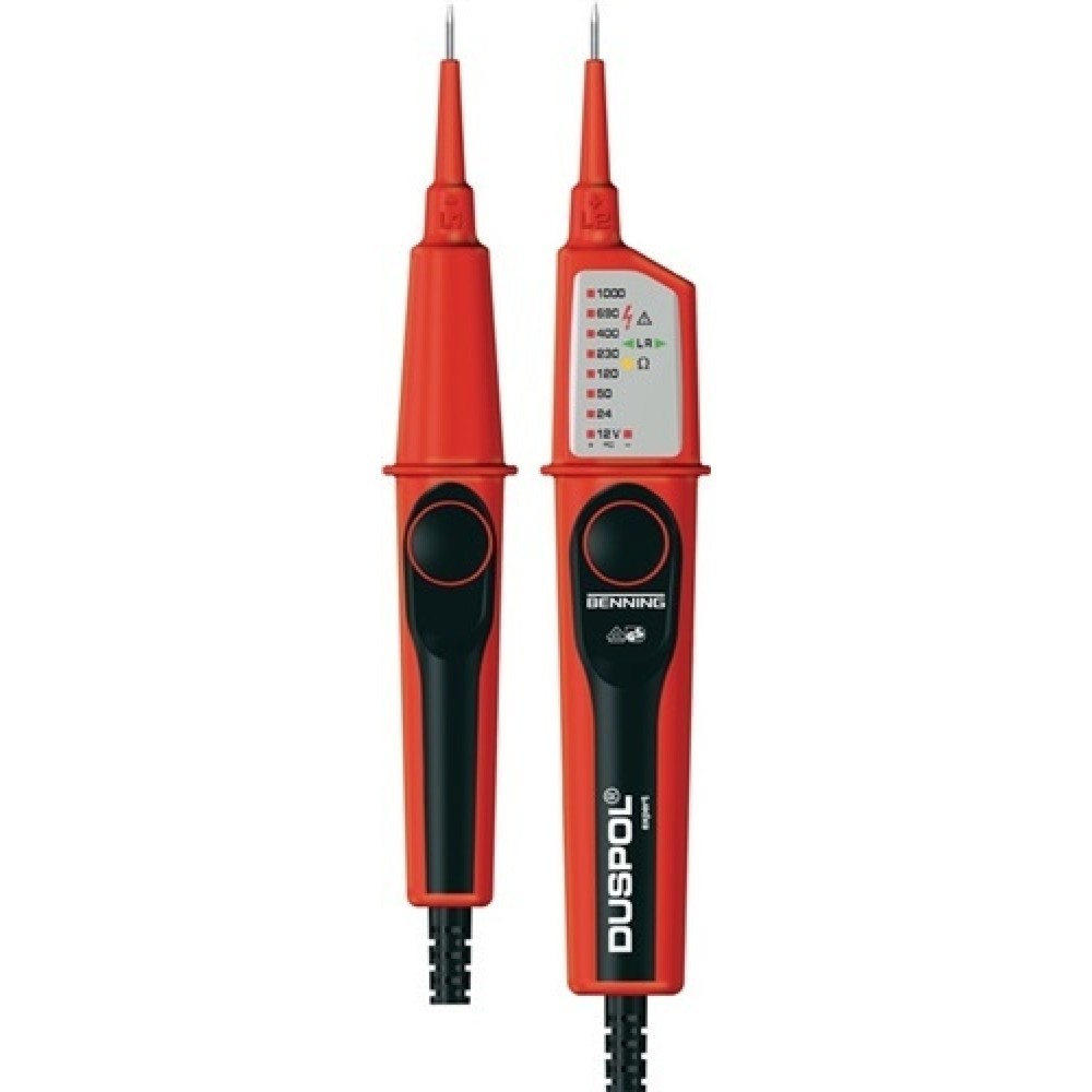 Produktabbildung: Spannungsprüfer 12-1000 V AC/DC 2pol.Last zuschaltb.DrehfeldprüfungDUSPOL expert