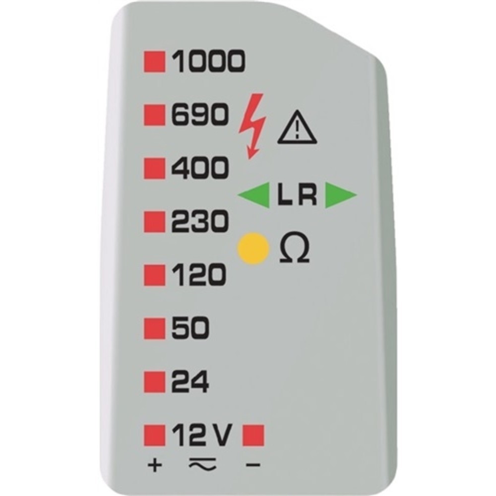 Produktabbildung Nr. 2: Spannungsprüfer 12-1000 V AC/DC 2pol.Last zuschaltb.DrehfeldprüfungDUSPOL expert