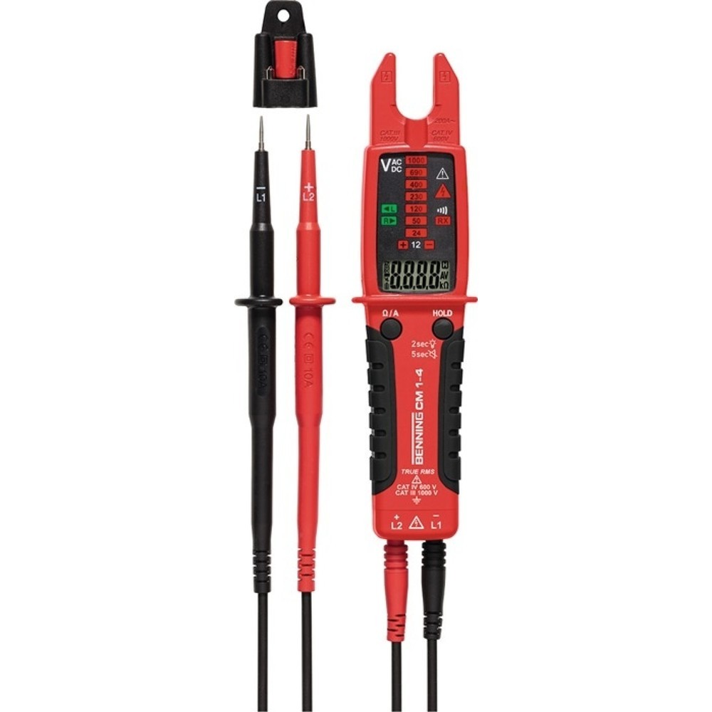 Produktabbildung: BENNING Stromzangenmultimeter CM 1-4 0,1 A-200 A AC CAT IV 600/III 1000 V