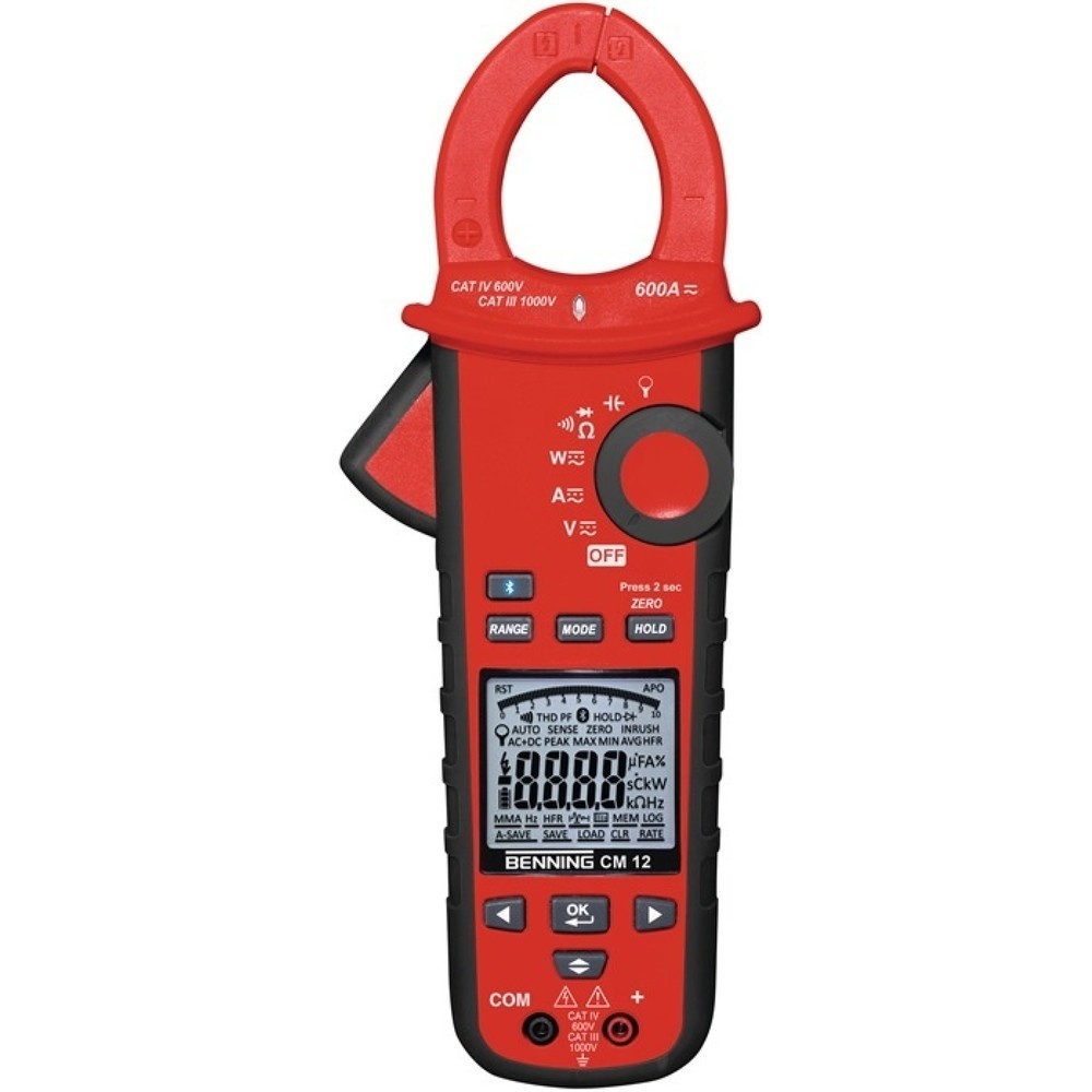 Produktabbildung: BENNING Stromzangenmultimeter CM 12 10 mA-600 A AC/DC CAT IV 600 V