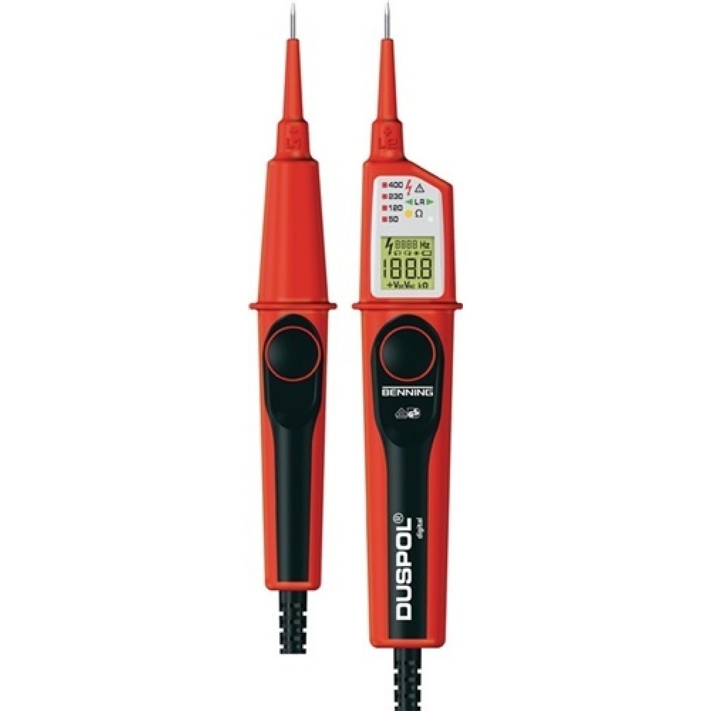 Produktabbildung: Spannungsprüfer 1-1000 V AC/1-1200 V DC 2polig Last zuschaltbar DUSPOL digital