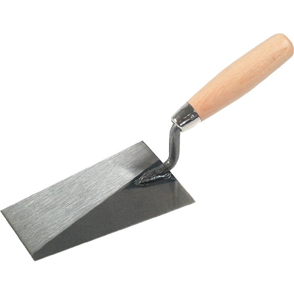 Produktabbildung: Berner Putzkelle L.140mm B.80mm gehärtet,m. Buchenholzheft STA