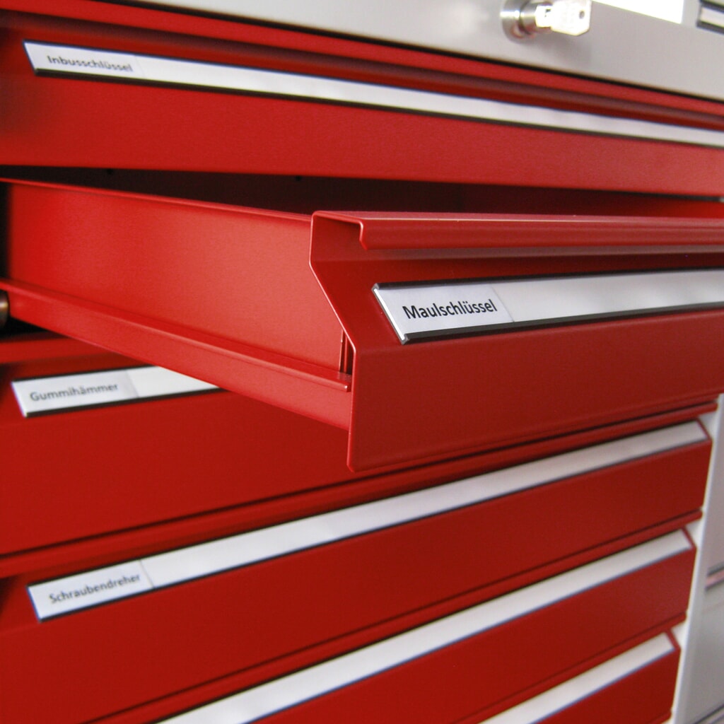 Produktabbildung: Beschriftungsleiste, magnetisch für Schrankbreite 500 mm