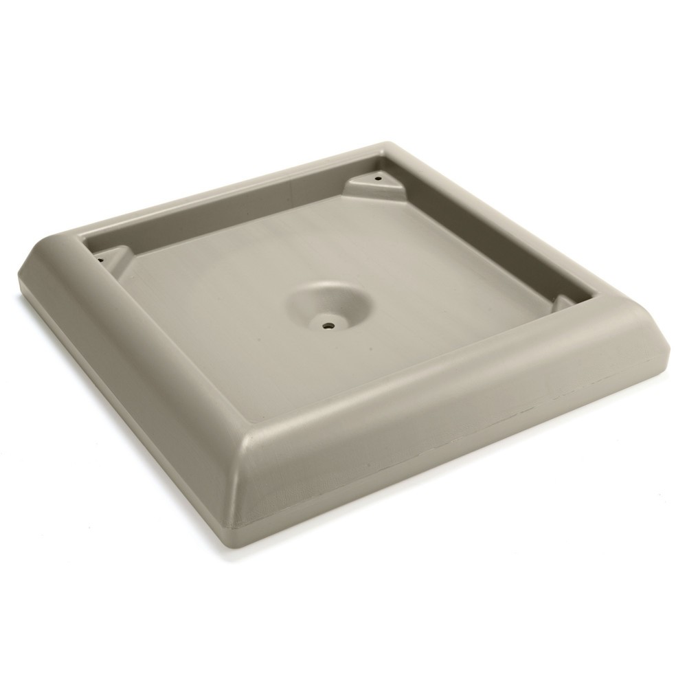 Produktabbildung: Beschwerter Sockel für Ranger® Abfallbehälter, beige