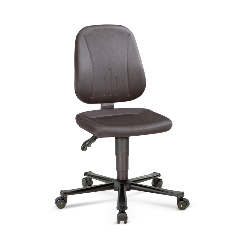 Produktabbildung: bimos Arbeitsdrehstuhl ESD Unitec, Stoff, mit Rollen, schwarz