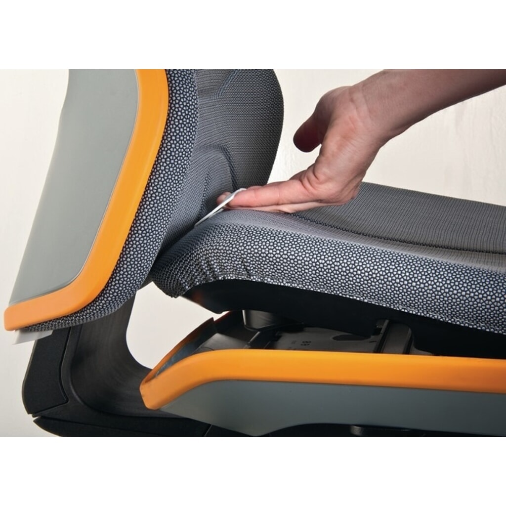 Produktabbildung Nr. 4: bimos Arbeitsdrehstuhl Neon, ohne Polsterelement orange, Rollen, 450-620 mm Permanentkontakt