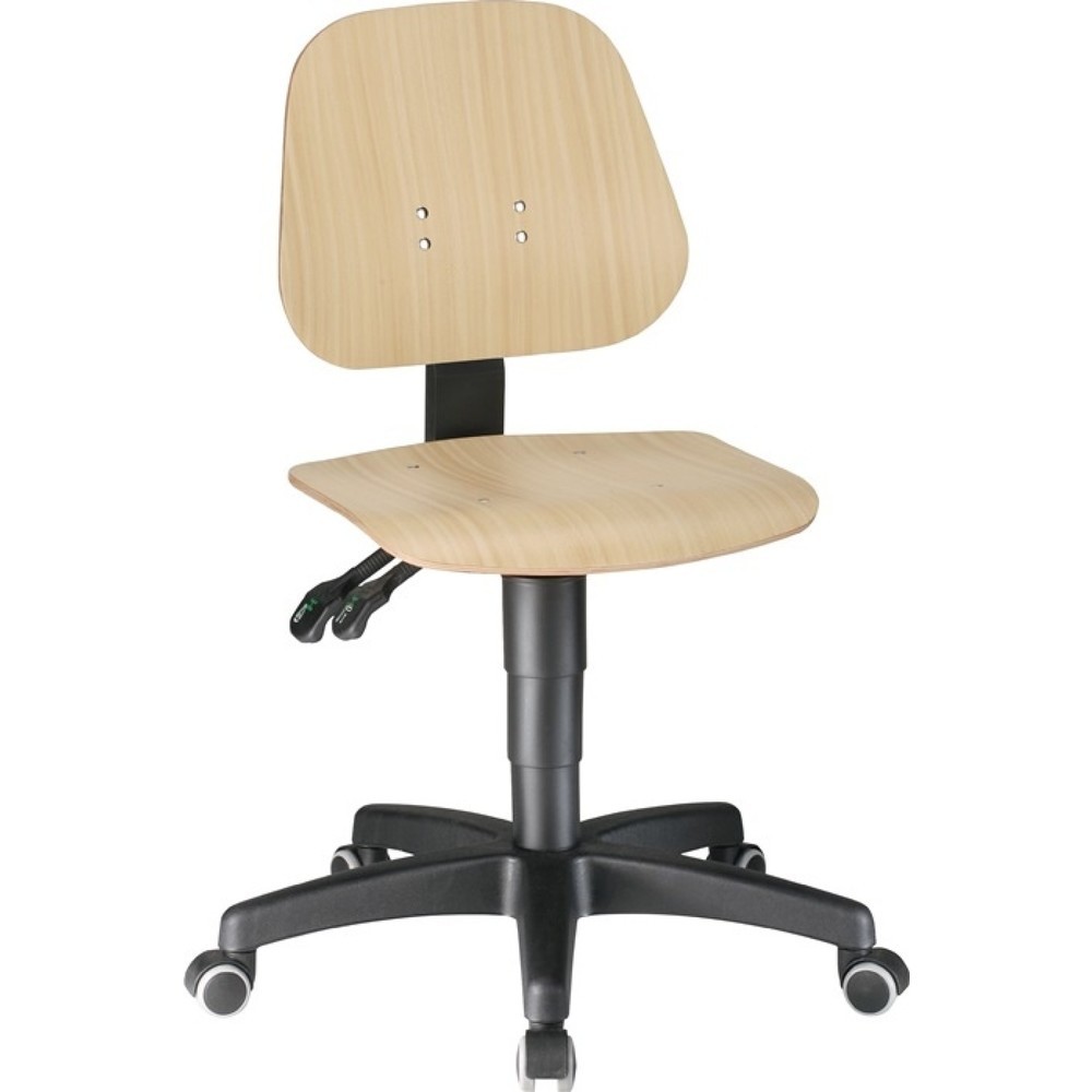 Produktabbildung: bimos Arbeitsdrehstuhl Unitec, Buche, Rollen, 440-620 mm