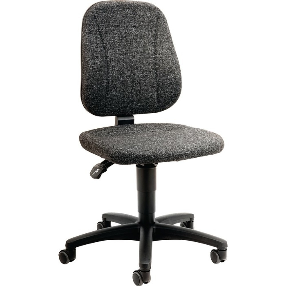 Produktabbildung: bimos Arbeitsdrehstuhl Unitec, Stoffpolster grau, Rollen, 440-620 mm