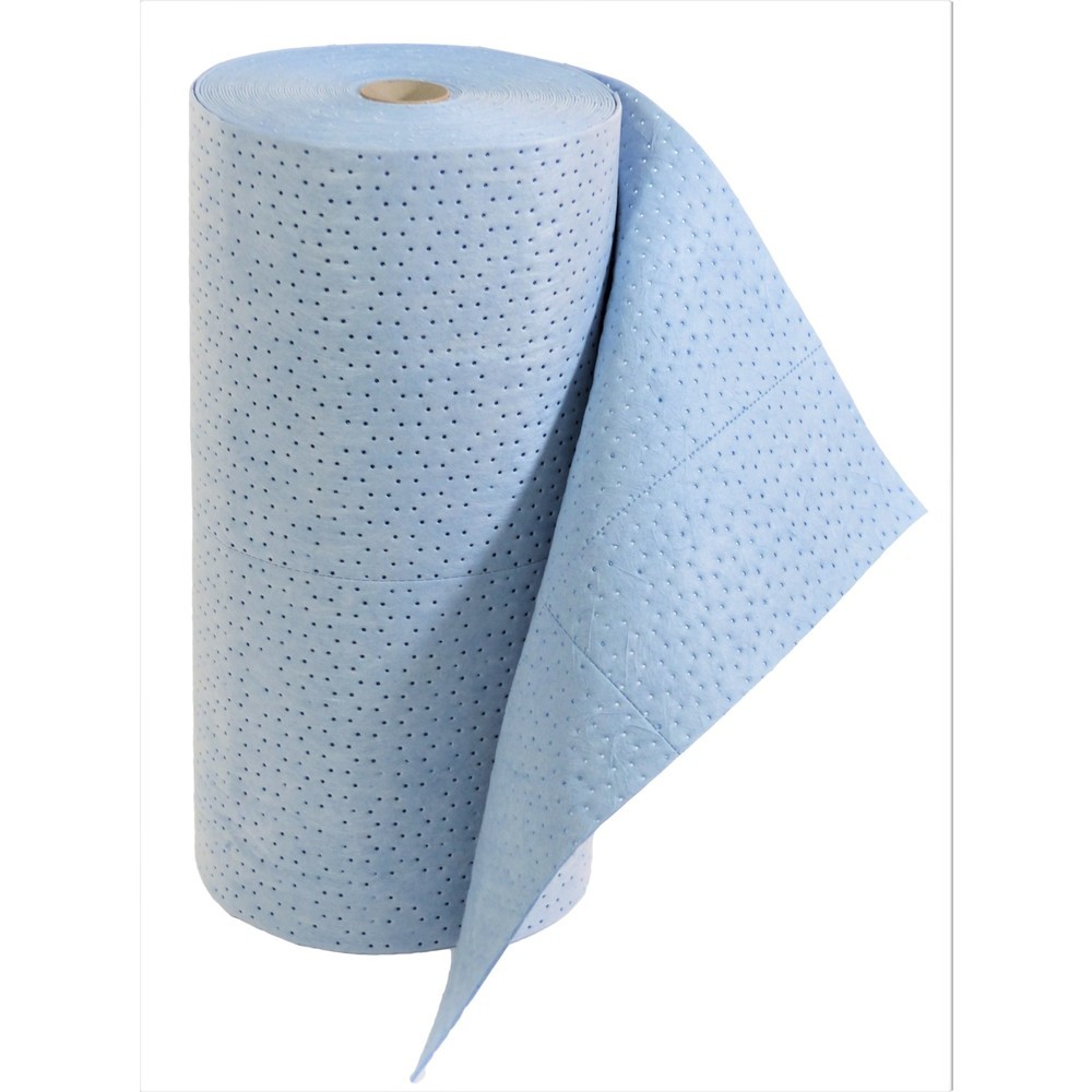 Produktabbildung: Bindevlies SMS Heavyweight, 2 Rollen, quer perforiert, 3-lagig, Länge 40 m, Öl, blau