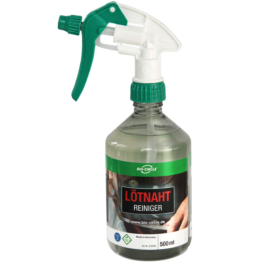 BIO-CIRCLE Lötnahtreiniger, 20x 500-ml-Handsprayflasche, inkl. 10x Sprühkopf Produktabbildung: BIO-CIRCLE Lötnahtreiniger, 20x 500-ml-Handsprayflasche, inkl. 10x Sprühkopf