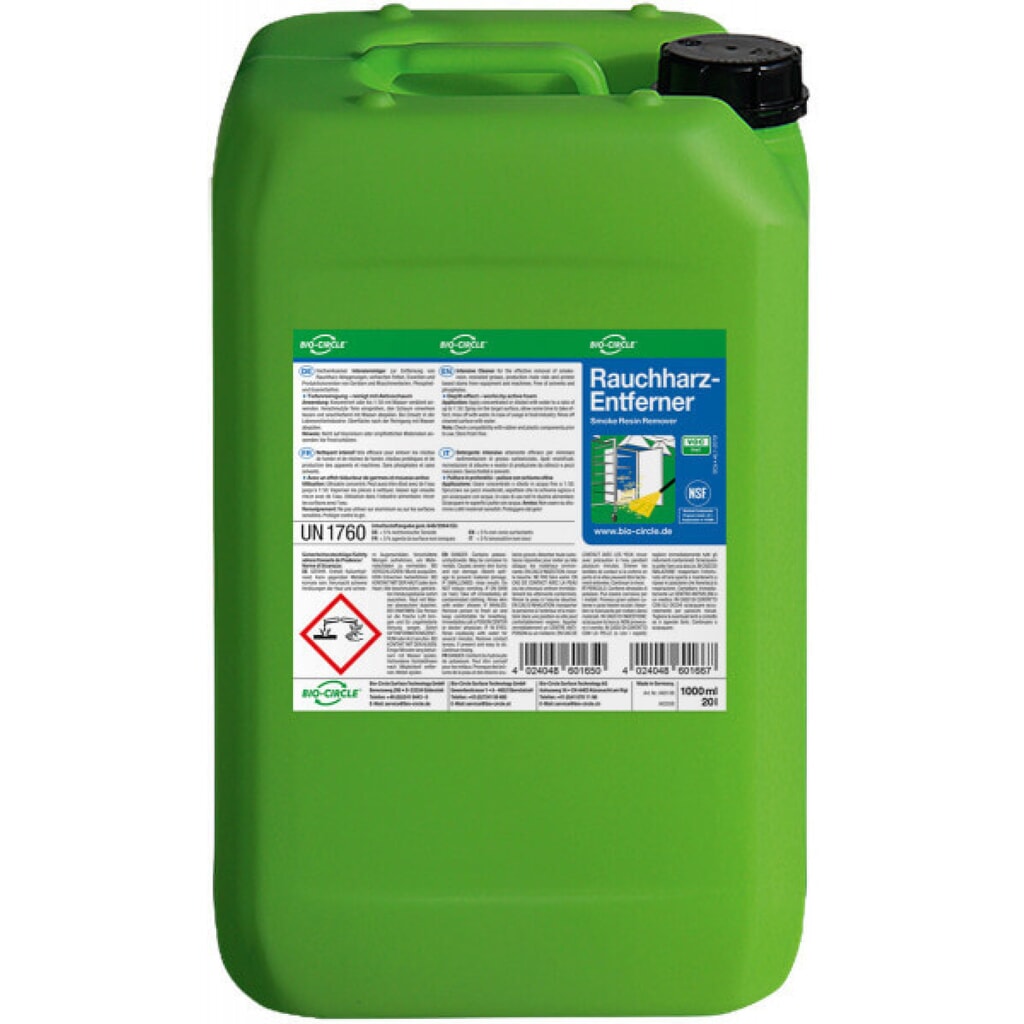 BIO-CIRCLE Rauchharz-Entferner, 20-l-Kanister Produktabbildung: BIO-CIRCLE Rauchharz-Entferner, 20-l-Kanister