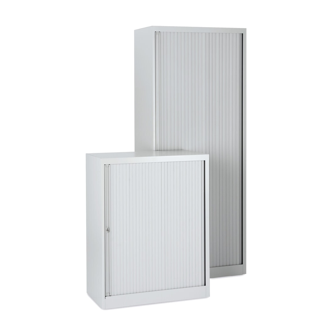 Produktabbildung: BISLEY Rollladenschrank, 2 OH, Breite 800 mm, schwarz