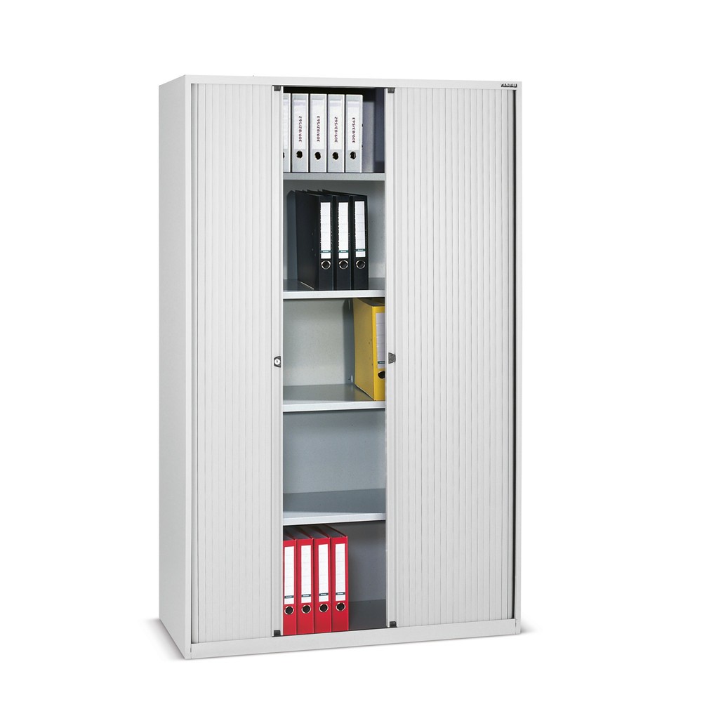 Produktabbildung: BISLEY Rollladenschrank, 5 OH, Breite 800 mm, lichtgrau