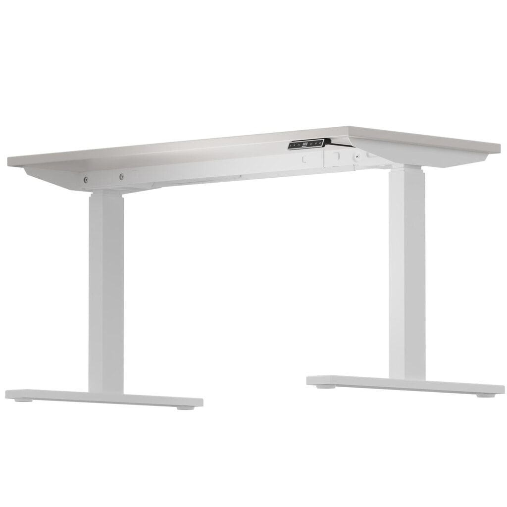 BISLEY Schreibtisch E-WonderTech, elektrisch höhenverstellbar, 160 x 80 cm, weiß, grau Produktabbildung Nr. 4: BISLEY Schreibtisch E-WonderTech, elektrisch höhenverstellbar, 160 x 80 cm, weiß, grau