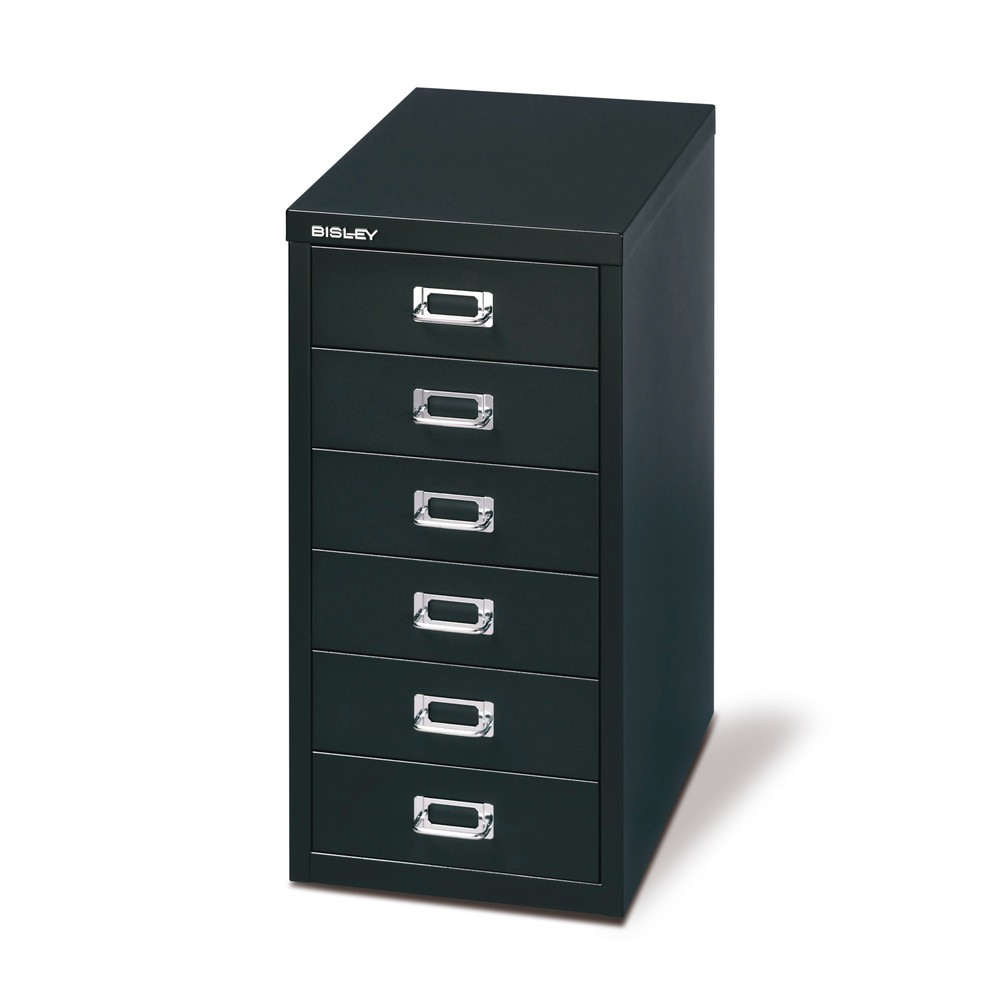 Produktabbildung: BISLEY Schubladenschrank Multidrawer, 6 Schubladen, schwarz