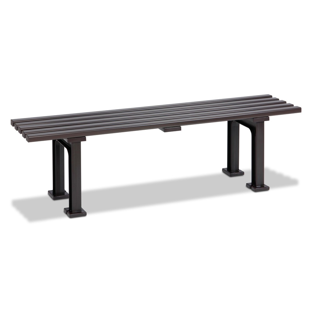 Produktabbildung: BLOME Sitzbank Basel, Länge 1.500 mm, 2-füßig, braun
