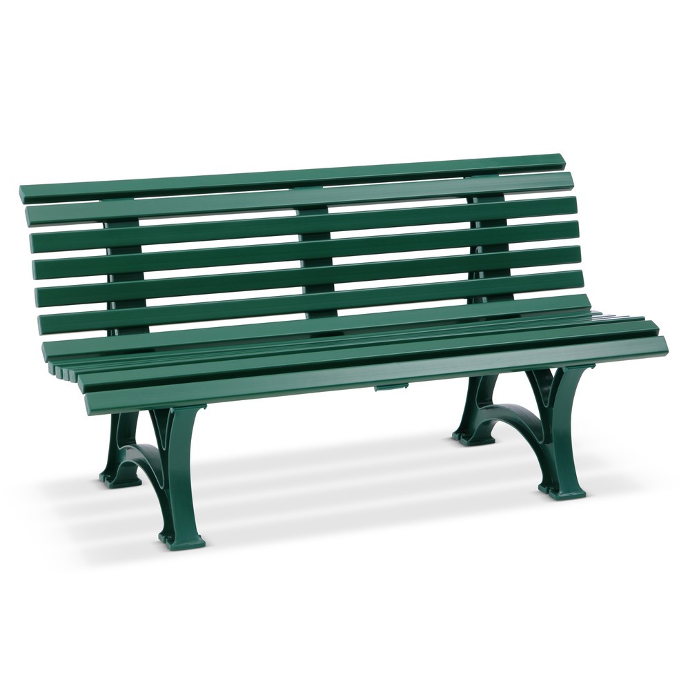 Produktabbildung: BLOME Sitzbank Genf, Länge 1.500 mm, 2-füßig, grün