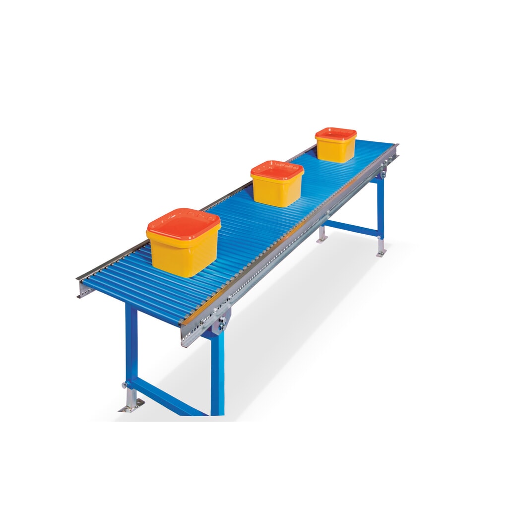 BLUME Klein-Rollenbahn, Kunststoffrollen Ø 20 mm, Federachse, LxB 1.000 x 400 mm Produktabbildung Nr. 3: BLUME Klein-Rollenbahn, Kunststoffrollen Ø 20 mm, Federachse, LxB 1.000 x 400 mm