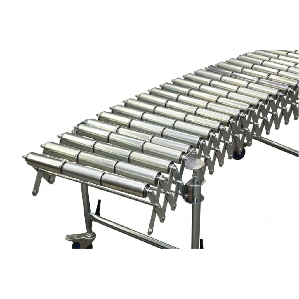 Produktabbildung: BLUME Scheren-Rollenbahn, Stahlrollen, Bahnbreite, 800 mm, Länge, 2,7 - 6,2 m