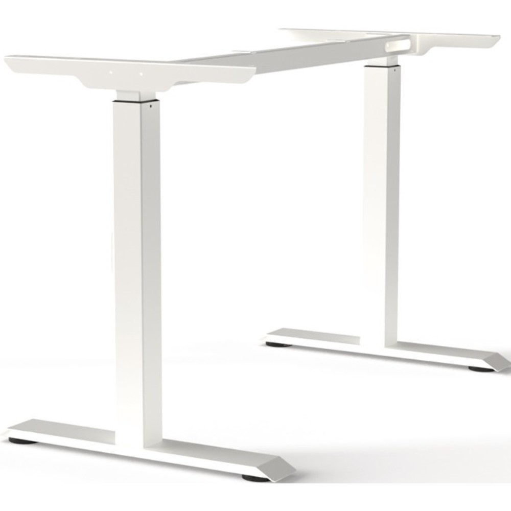 Produktabbildung: BMB Tischgestell reinweiß RAL 9010, Schrauben, Höhe 900 mm
