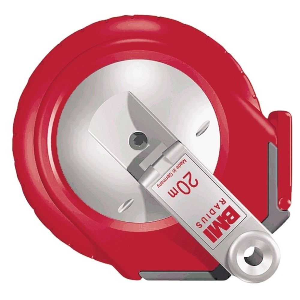 Produktabbildung: BMI Kapselbandmaß RADIUS L.10m Band-B.13mm A mm/cm EG II Ku.weiß Stahlmaßband
