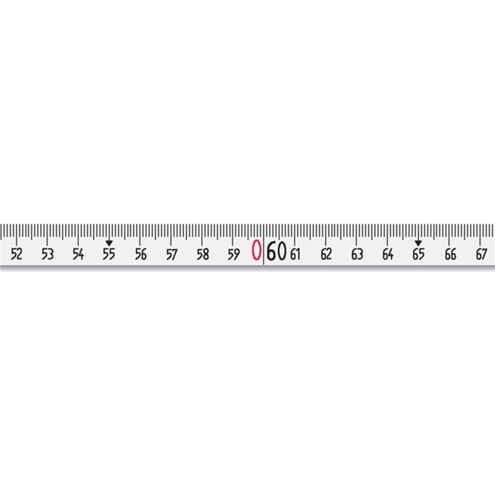 Produktabbildung Nr. 2: BMI Rahmenbandmaß ERGOLINE L.50m Band-B.13mm B mm/cm EG II Alu.weiß Stahlmaßband