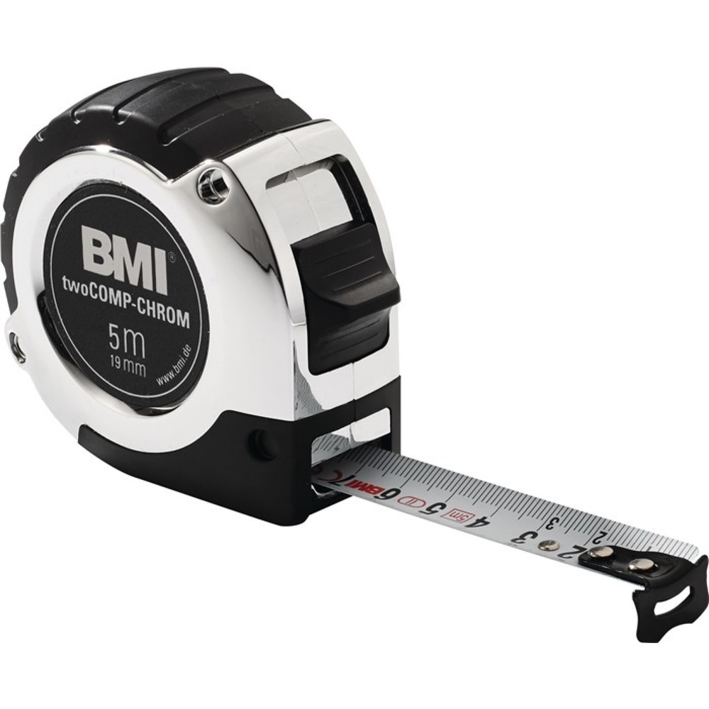 Produktabbildung: BMI Taschenrollbandmaß chrom L.3m B.16mm mm/cm EG II Ku.Automatic