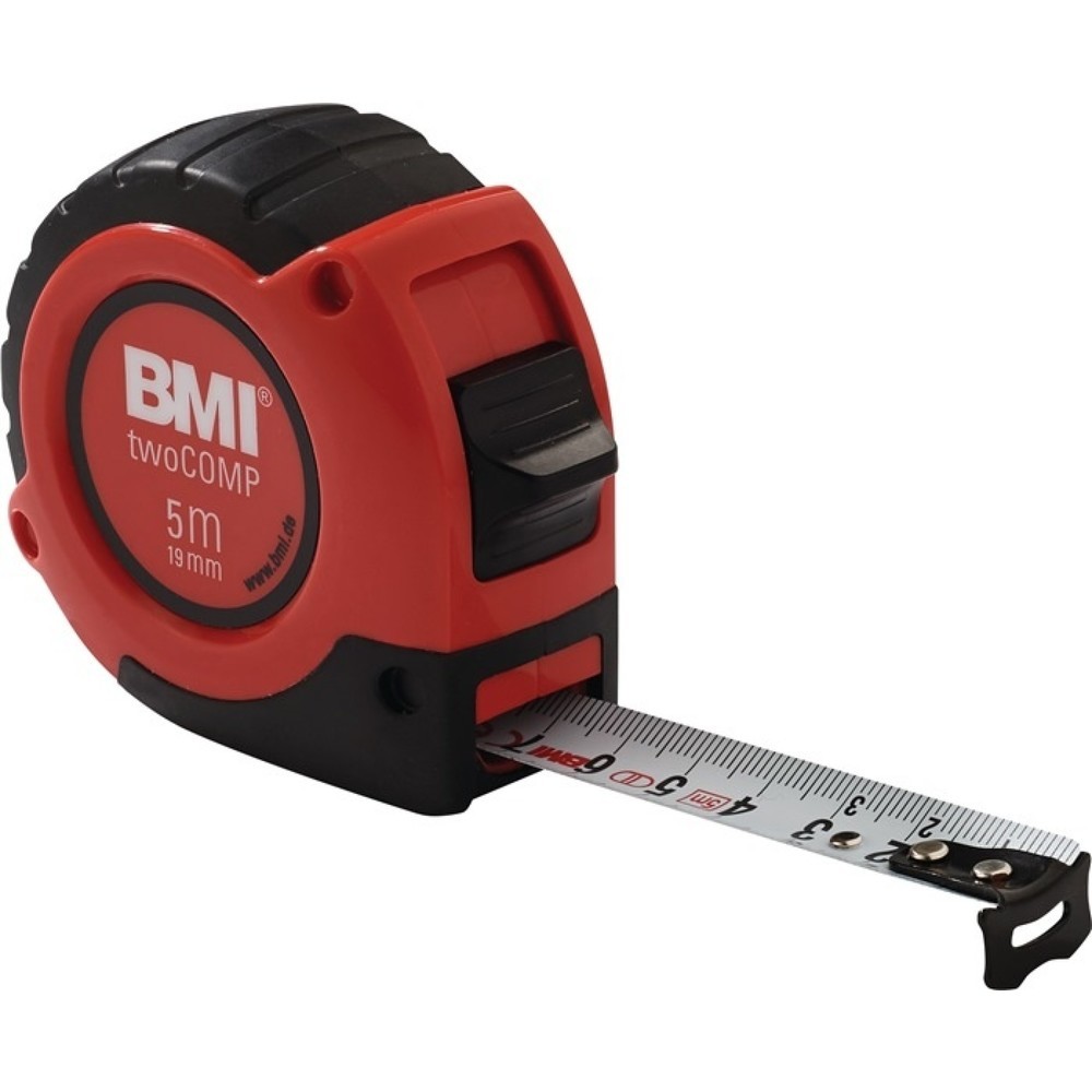Produktabbildung: BMI Taschenrollbandmaß twoComp L.3m B.16mm mm/cm EG II ABS Automatic SB