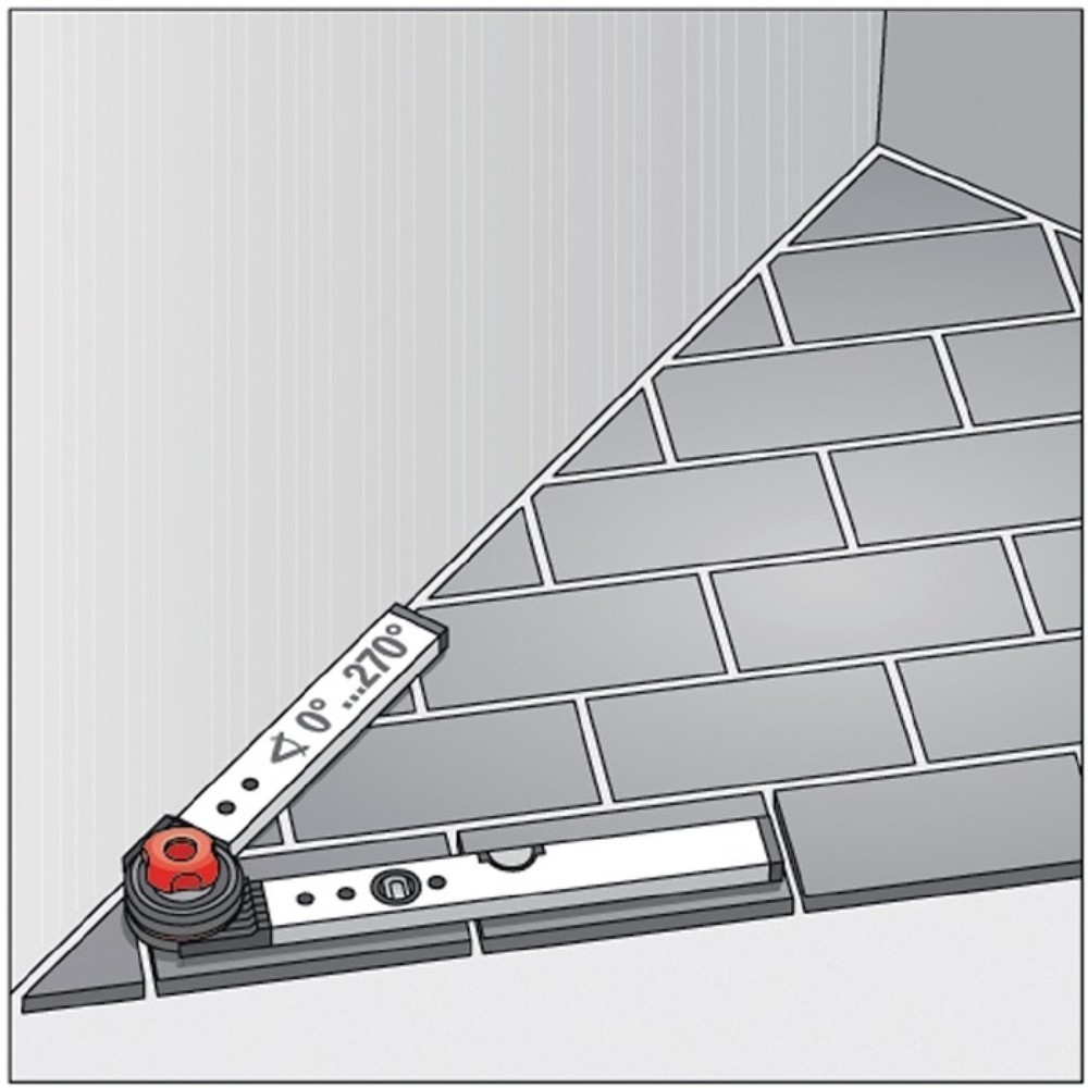Produktabbildung Nr. 2: BMI Winkelmessgerät WINKELSTAR, Schenkellänge 60x120 cm, Messbereich 0-270 °