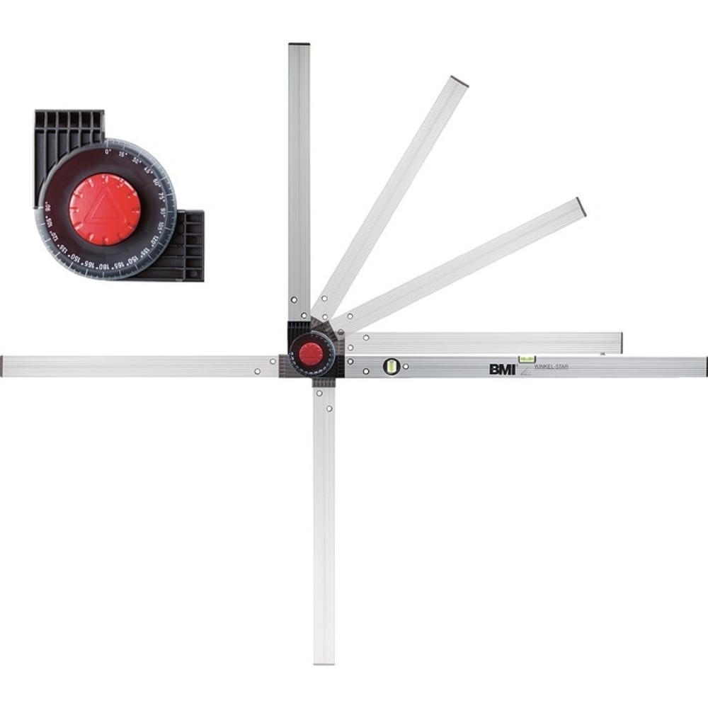 Produktabbildung: BMI Winkelmessgerät WINKELSTAR, Schenkellänge 60x120 cm, Messbereich 0-270 °