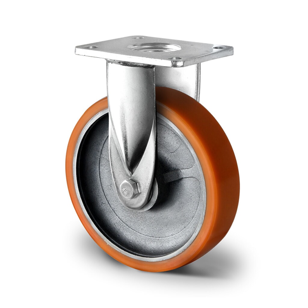 Bockrolle ø 125 mm Serie I2U5 Doppelkugellager Produktabbildung: Bockrolle ø 125 mm Serie I2U5 Doppelkugellager